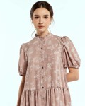 SIXDO Rosy Pink Woven Loose Dress